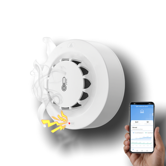 Smoke Sensor With Temperature & Humidity Monitor