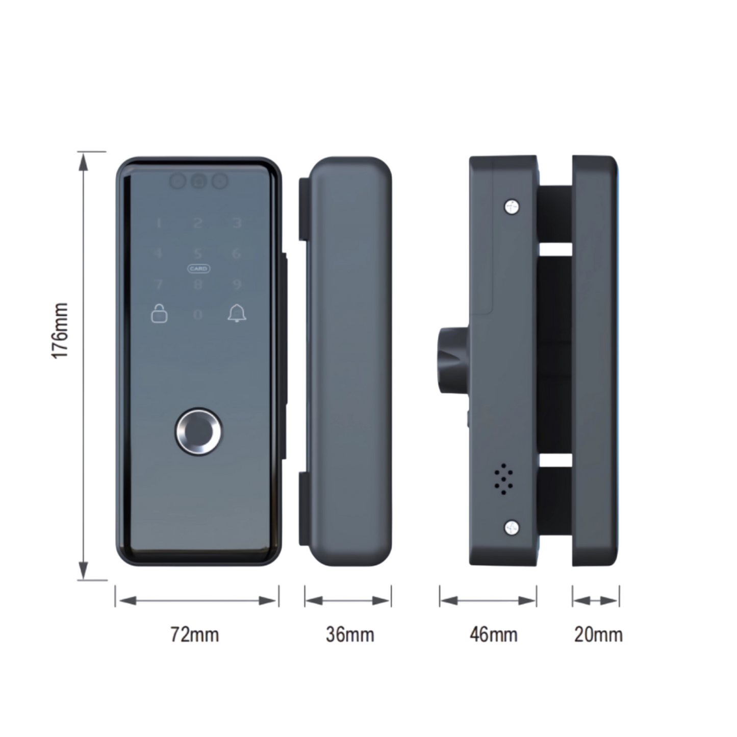 Glass Door Lock