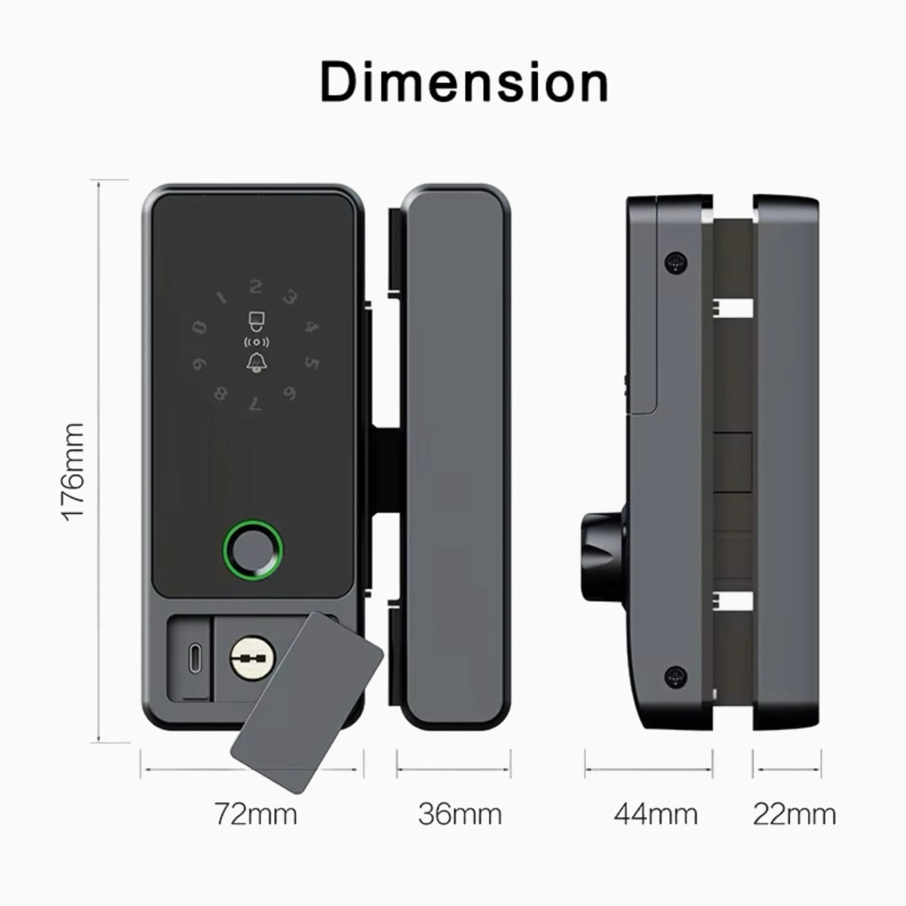 Glass Door Lock