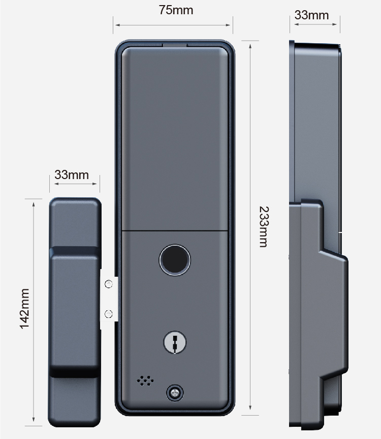Glass Door Lock